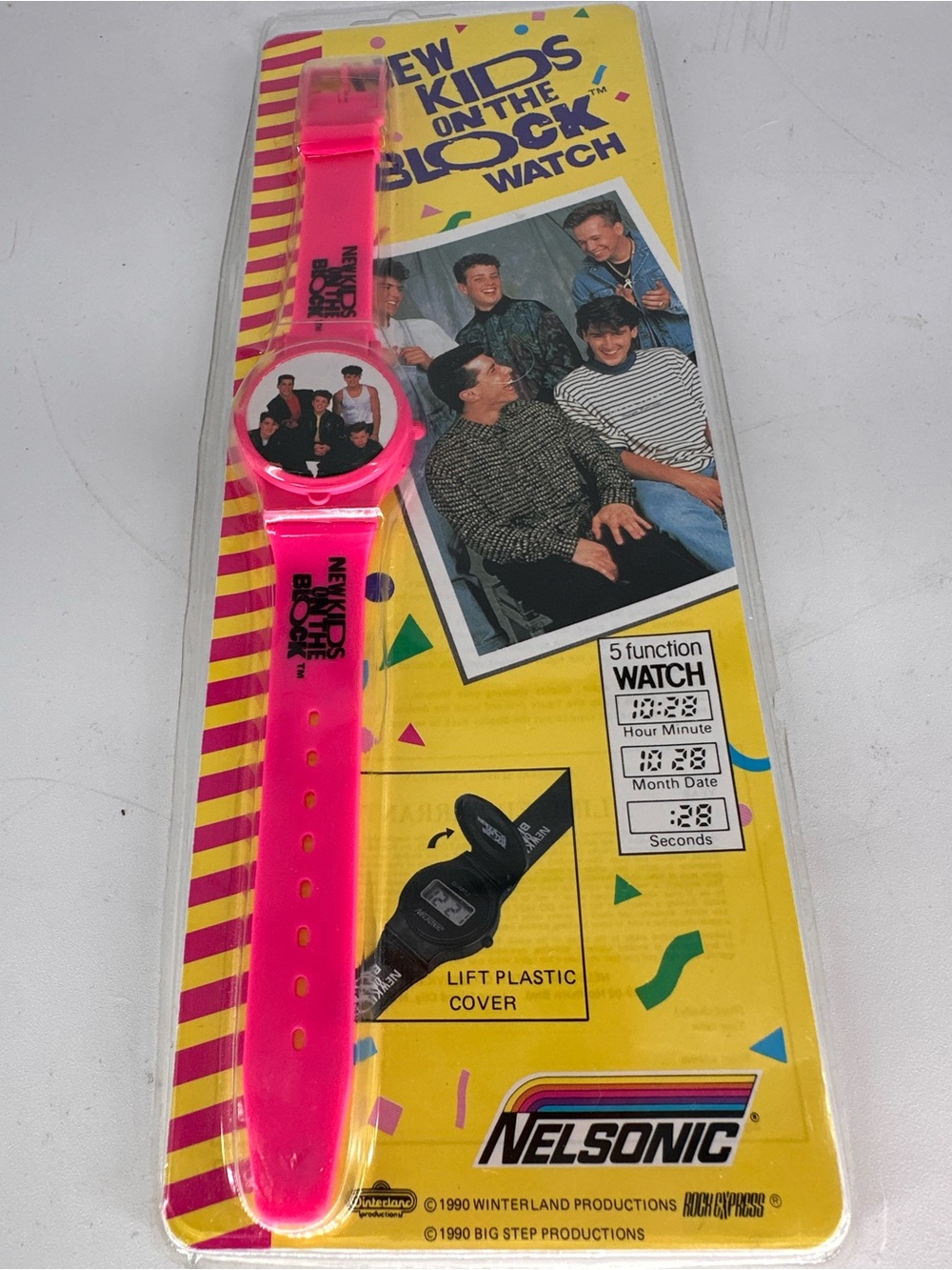 New Kids On The Block Pink Digital Watch